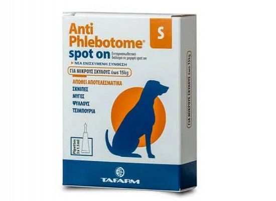 ANTIPHLEBOTOME ΑΜΠΟΥΛΑ ΣΚΥΛΟΥ SPOT ON
